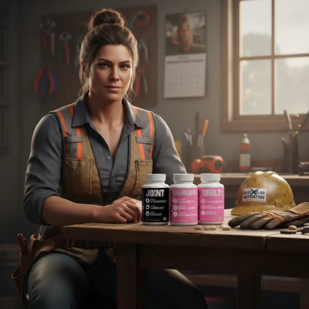 Blue collar woman's guide to energy drive and joint support for hard workers