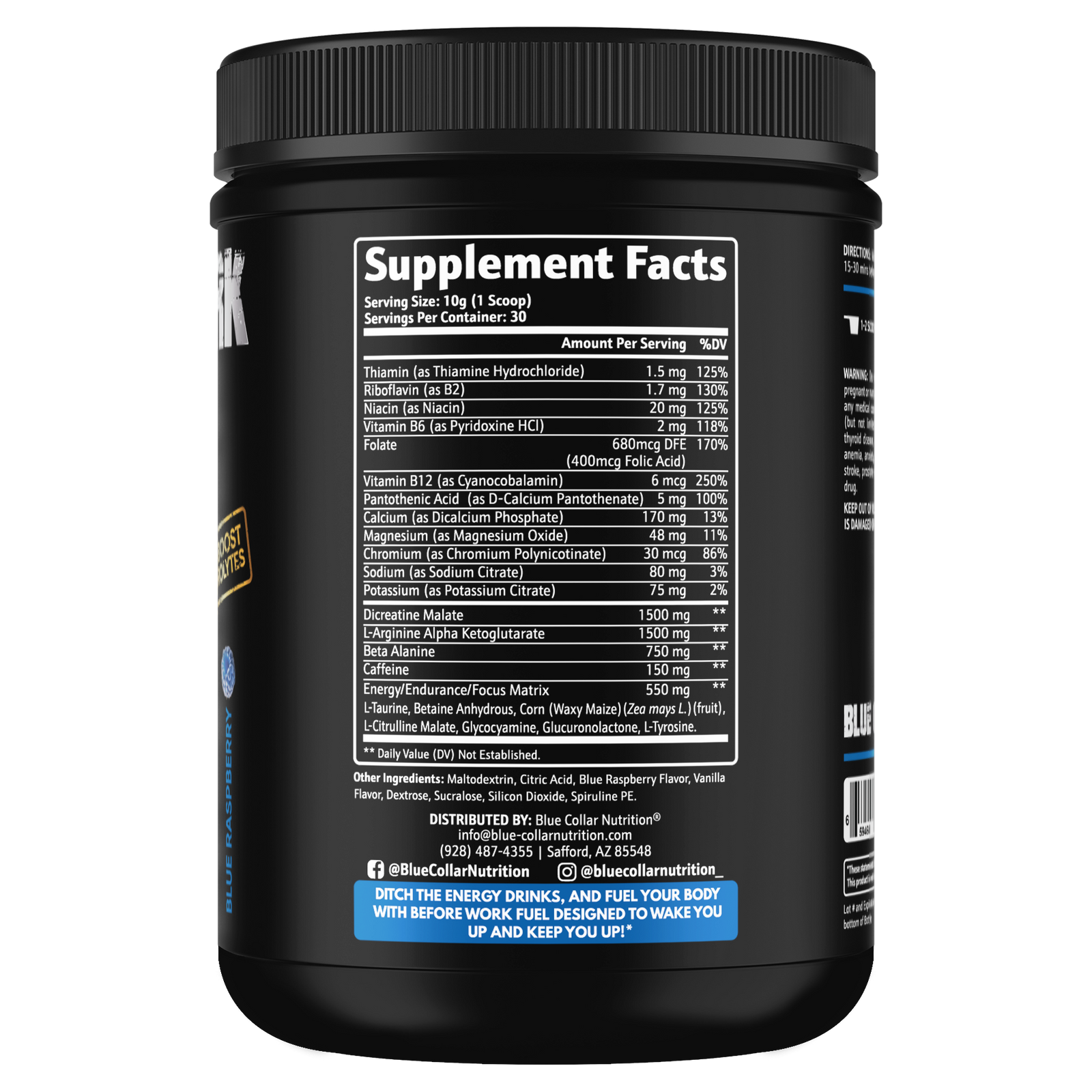 Before Work Fuel-supplements for blue collar workers-Blue Collar Nutrition