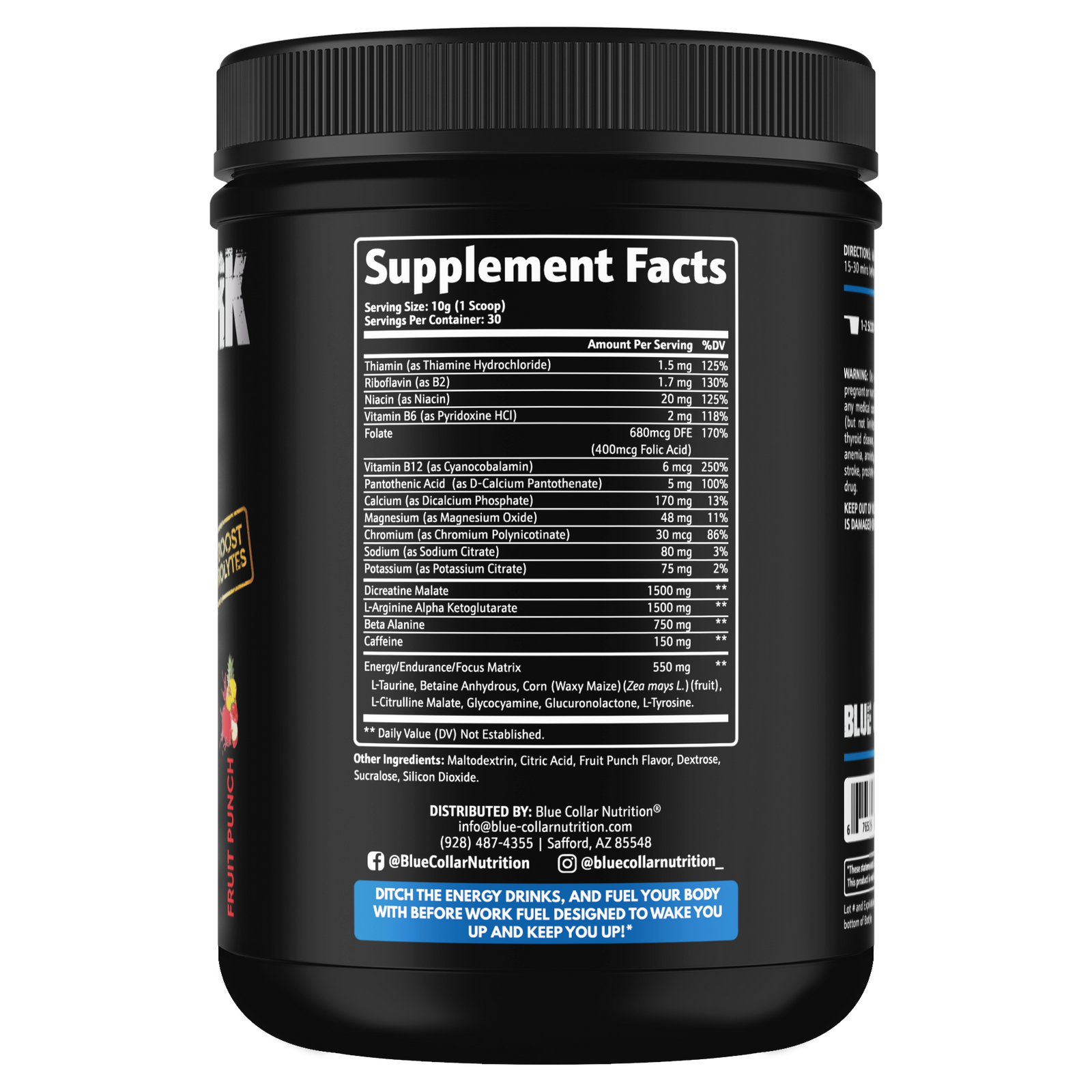 Before Work Fuel-supplements for blue collar workers-Blue Collar Nutrition