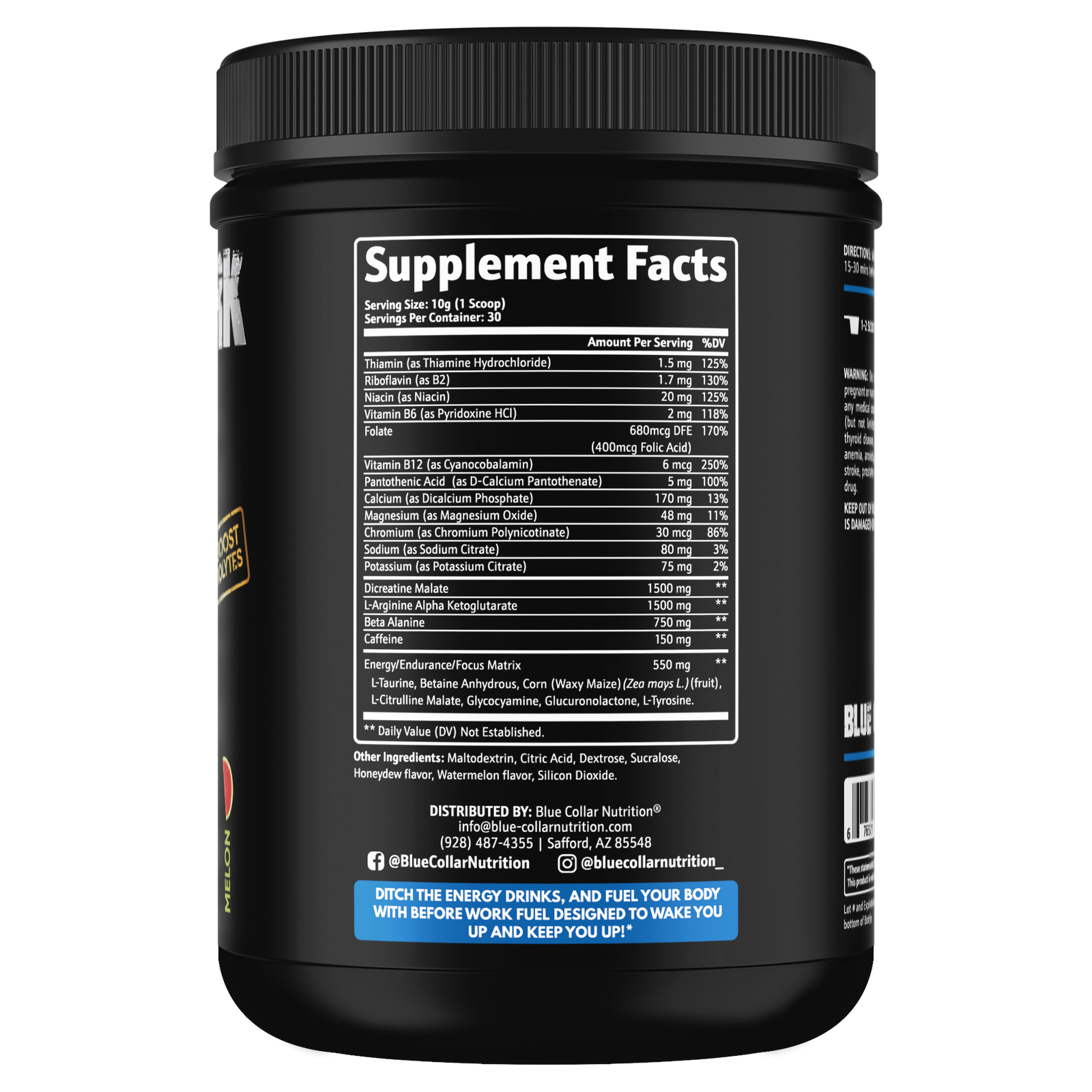 Before Work Fuel-supplements for blue collar workers-Blue Collar Nutrition