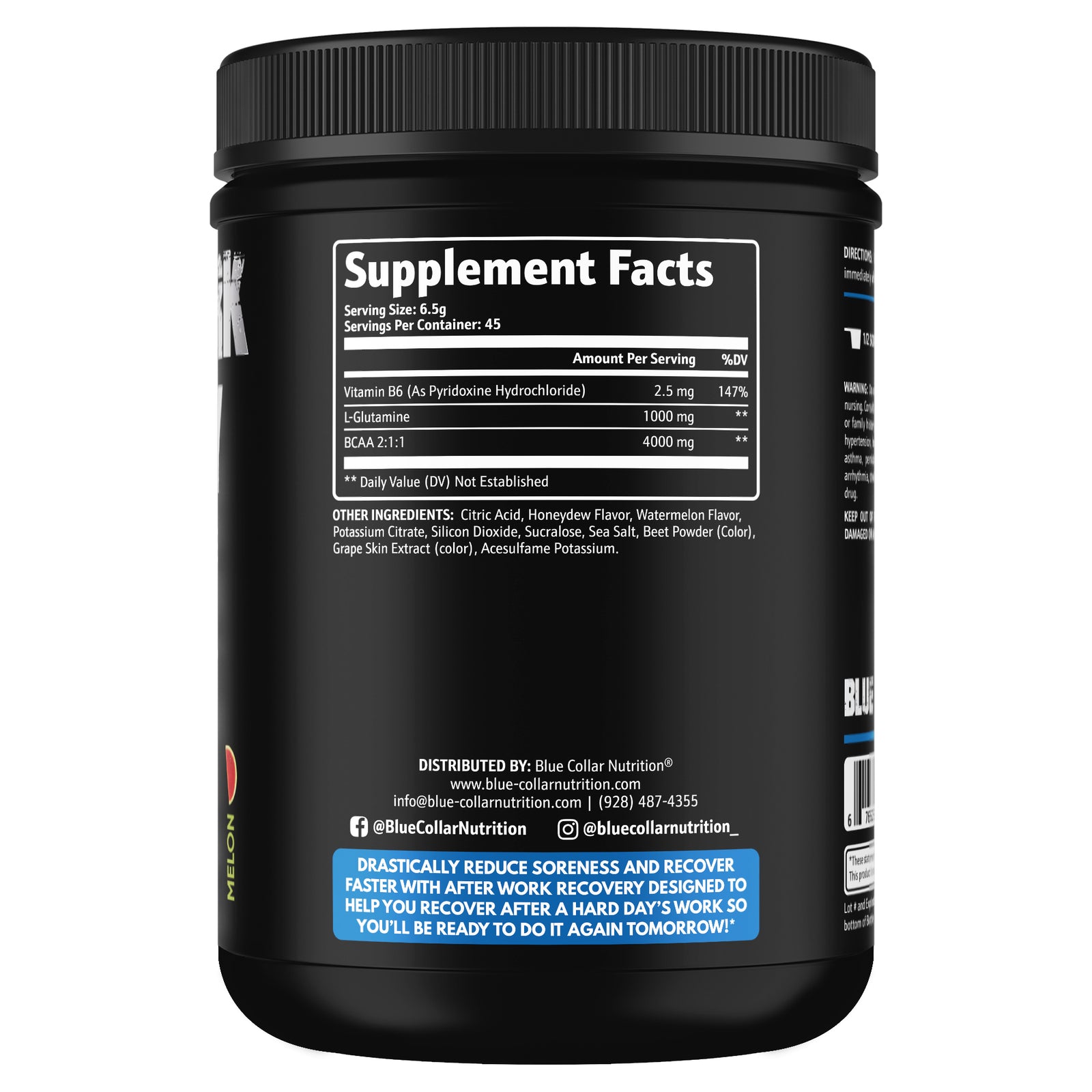 After Work Recovery-supplements for blue collar workers-Blue Collar Nutrition