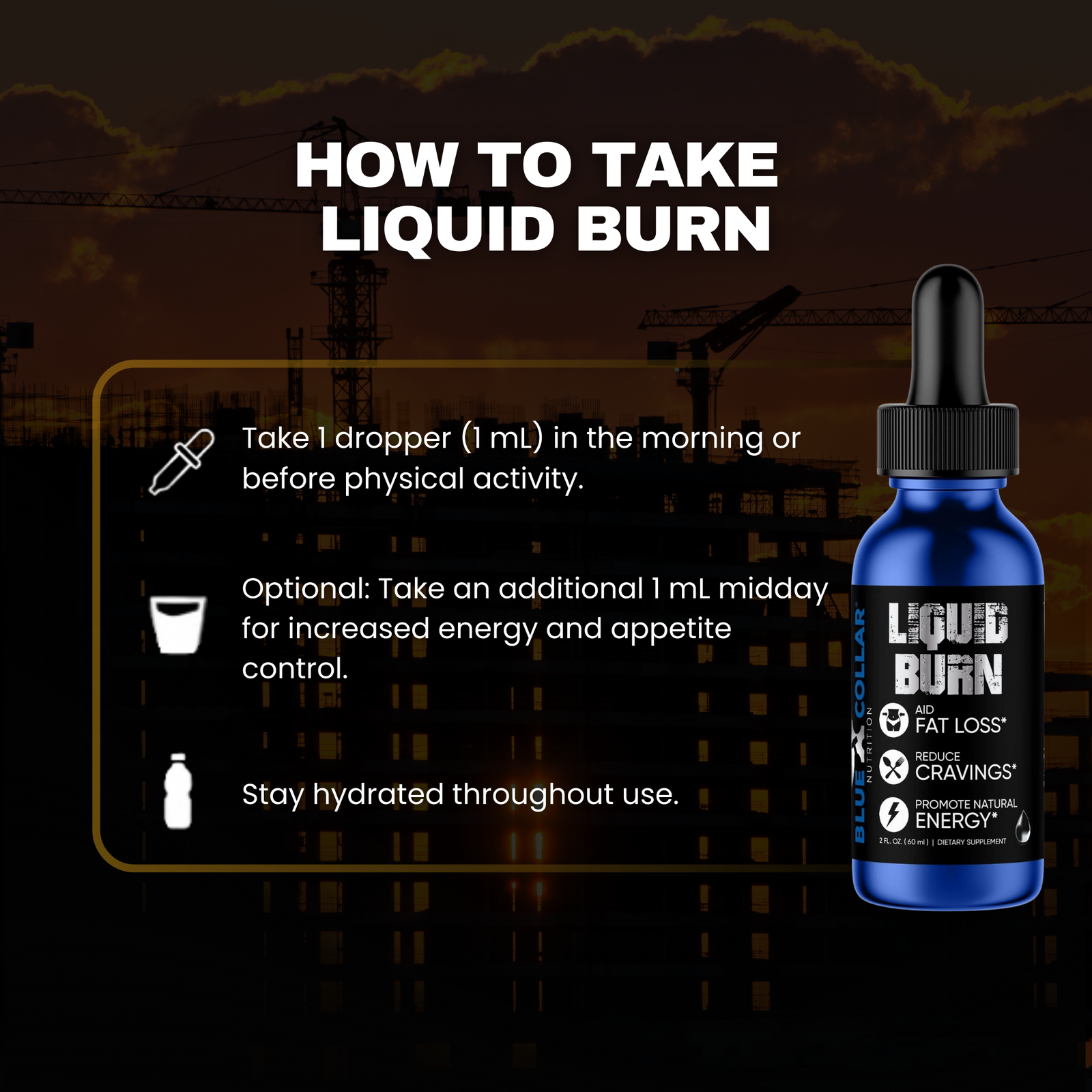 Liquid Burn-supplements for blue collar workers-Blue Collar Nutrition