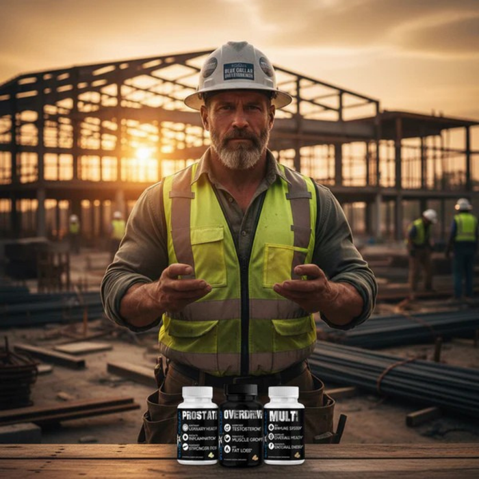 Working man in his late 40s on a jobsite, representing the best supplements for men over 40