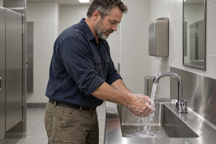 Man over 40 learning how to fully empty his bladder