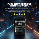 Before Work Fuel five star customer review from an ironworker for long shifts
