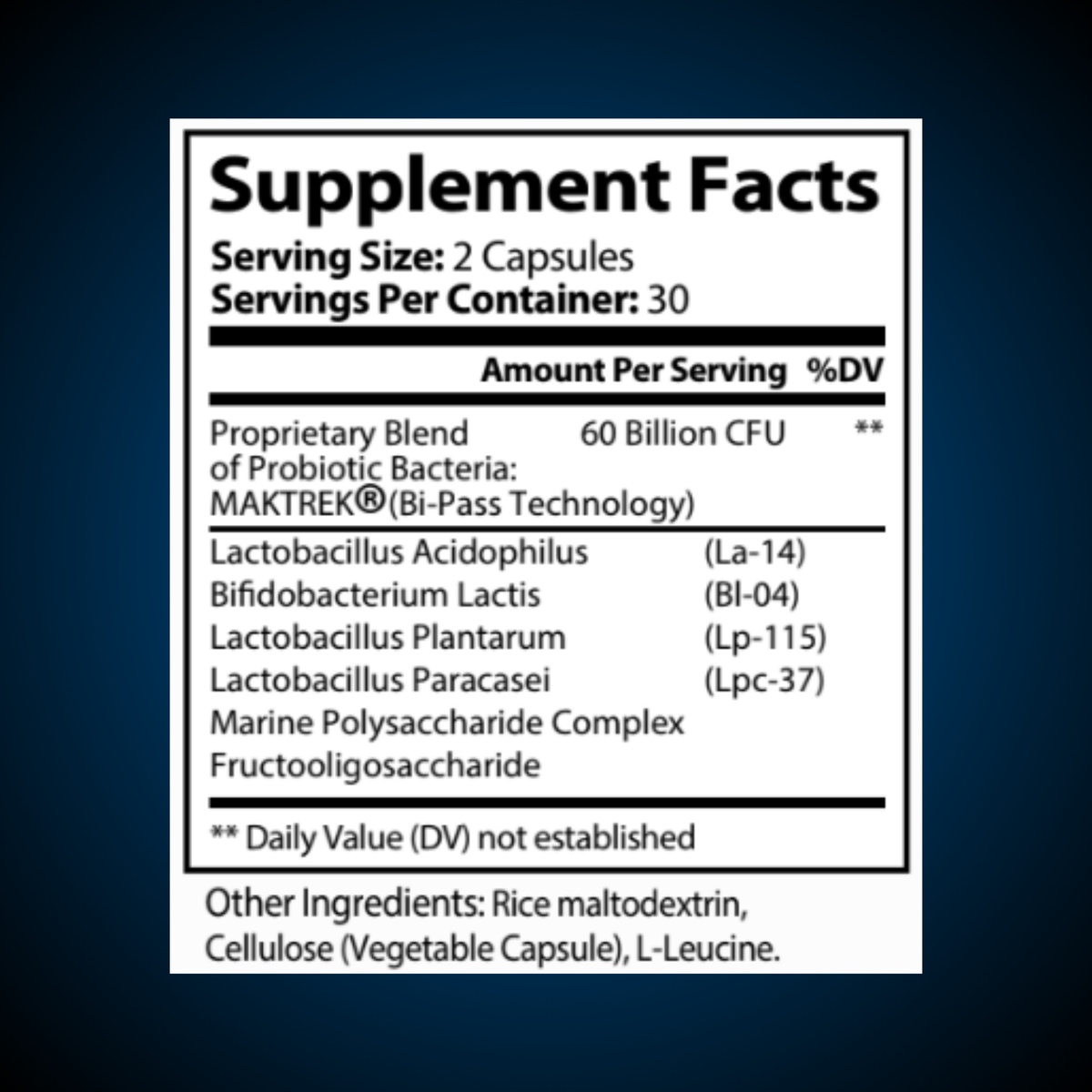 Probiotics60BillionSupplementFacts
