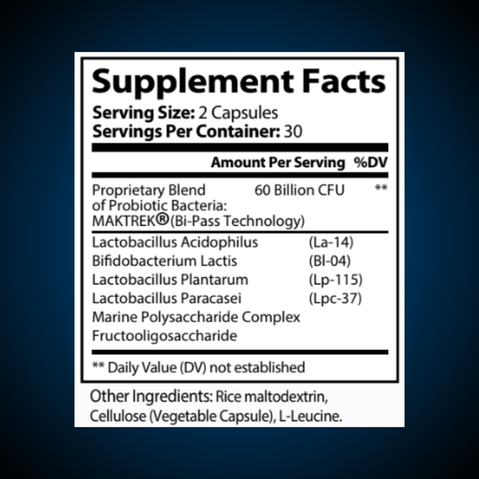 Probiotics60BillionSupplementFacts