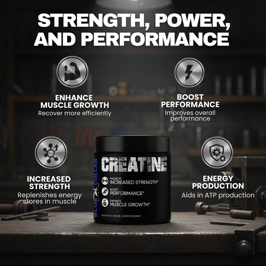 BCN Creatine benefits — supports strength, recovery, and mental focus for hard workers
