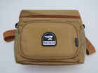 BCN Velcro Patch attached to the front loop panel of a tan tactical work bag