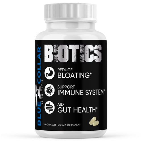 BCN Biotics 60 billion CFU probiotic bottle, 60 capsules, supports bloating relief, immune system, and gut health