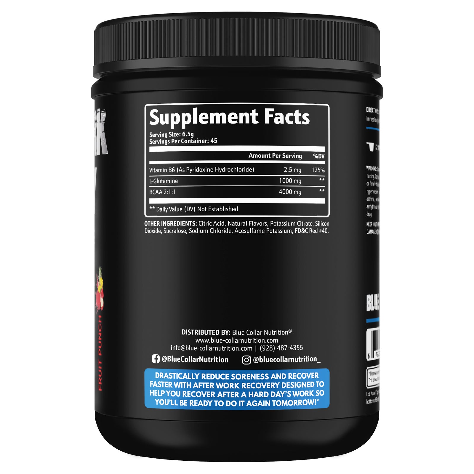 After Work Recovery-supplements for blue collar workers-Blue Collar Nutrition