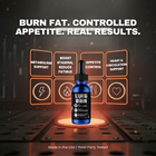 Liquid Burn benefits: metabolism support, stamina, appetite control, heart and circulation support