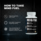 How to take Mind Fuel — take 2 capsules daily with food for ongoing cognitive support
