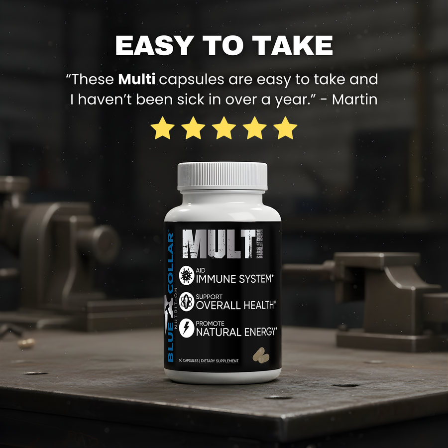 Multi Men's 5-star customer review — easy-to-take daily multivitamin for men by Martin