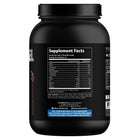 Muscle Fuel Chocolate Milkshake Supplement Facts — 24g protein, BCAA blend, digestive enzymes Protease and Papain, 27 servings