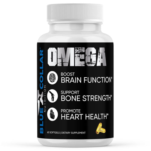 Omega — high-potency fish oil supplement, 60 softgels, for brain, bone, and heart health