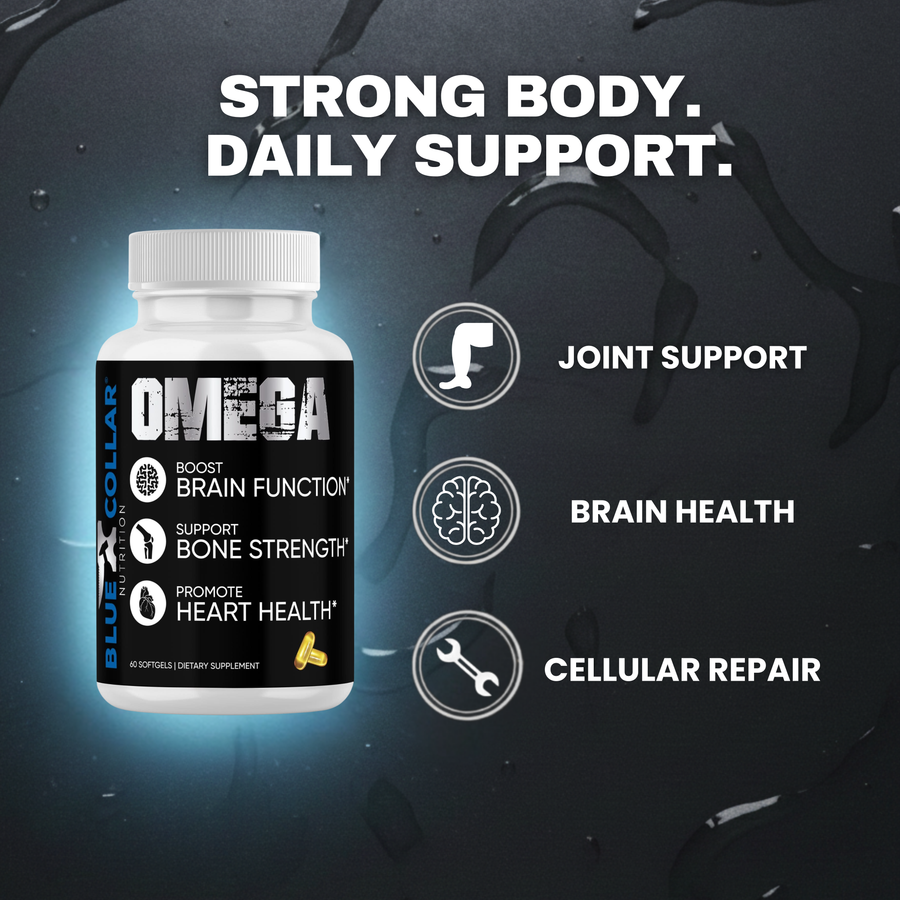 Omega benefits — joint support, brain health, and daily cellular support for hard workers