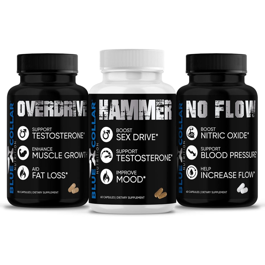 Rock-Hard Pack men's testosterone stamina and blood flow stack