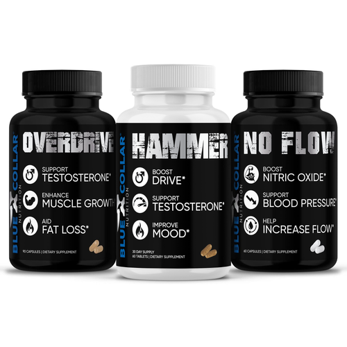 Rock-Hard Pack men's testosterone stamina and blood flow stack