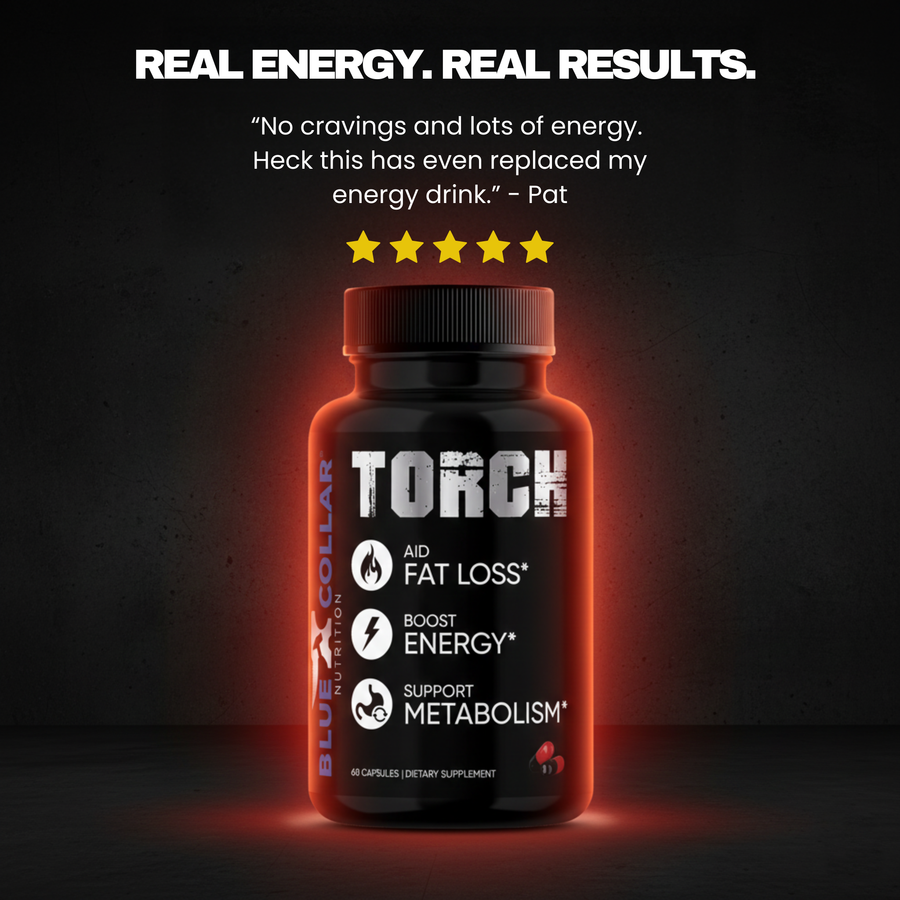 TORCH customer testimonial from Blue Collar Nutrition fat burner review